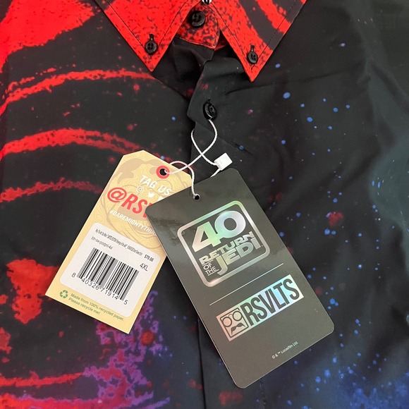RSVLTS LIMITED EDITION REVENGE OF THE JEDI RETURN VADER MENS 4XL SOLD OUT NEW - Picture 5 of 6